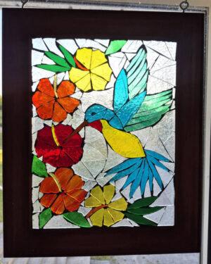 Hummingbird With Flowers